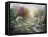 Gazebo Village-Nicky Boehme-Framed Stretched Canvas