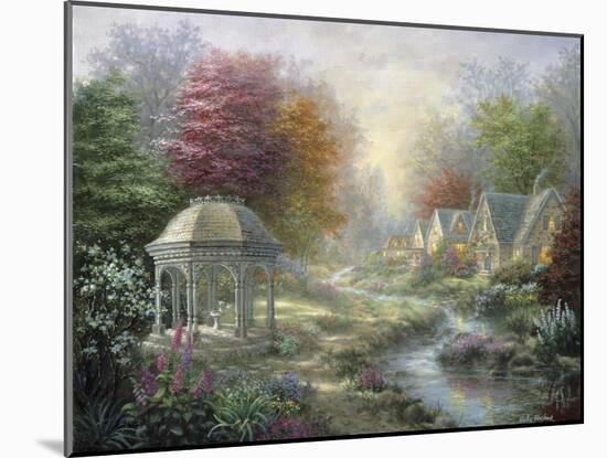 Gazebo Village-Nicky Boehme-Mounted Giclee Print