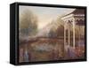 Gazebo with Foxgloves-Judy Mastrangelo-Framed Stretched Canvas