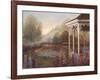 Gazebo with Foxgloves-Judy Mastrangelo-Framed Giclee Print