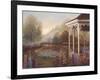 Gazebo with Foxgloves-Judy Mastrangelo-Framed Giclee Print