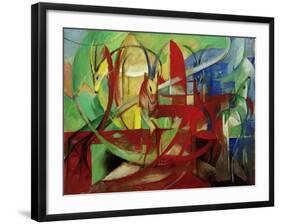 Gazelles, 1913-14-Franz Marc-Framed Giclee Print