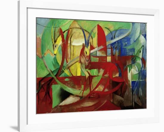 Gazelles, 1913-14-Franz Marc-Framed Giclee Print