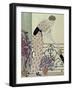 Gazette du Bon Ton, Costume, "N'en Dites Rien", a Lady Standing on a Balcony Receiving a Letter-Georges Barbier-Framed Giclee Print