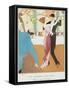 Gazette Du Bon Ton Fevrier 1914: Le Le Frisson Nouveau, Robe De Tango De Defern-null-Framed Stretched Canvas