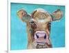 Gazing Cow 1-Doris Charest-Framed Art Print