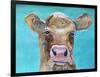 Gazing Cow 1-Doris Charest-Framed Art Print