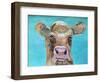 Gazing Cow 1-Doris Charest-Framed Art Print