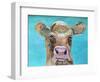 Gazing Cow 1-Doris Charest-Framed Art Print