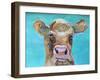 Gazing Cow 1-Doris Charest-Framed Art Print