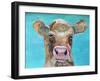 Gazing Cow 1-Doris Charest-Framed Art Print