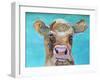 Gazing Cow 1-Doris Charest-Framed Art Print