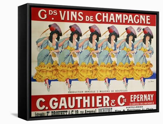 Gds Vins de Champagne, circa 1910-Casimir Brau-Framed Stretched Canvas