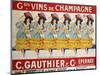 Gds Vins de Champagne, circa 1910-Casimir Brau-Mounted Premium Giclee Print