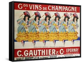 Gds Vins de Champagne, circa 1910-Casimir Brau-Framed Stretched Canvas