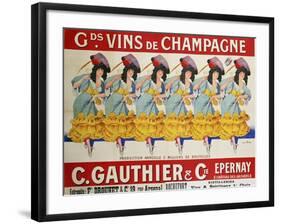 Gds Vins de Champagne, circa 1910-Casimir Brau-Framed Giclee Print