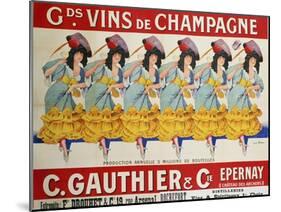 Gds Vins de Champagne, circa 1910-Casimir Brau-Mounted Giclee Print