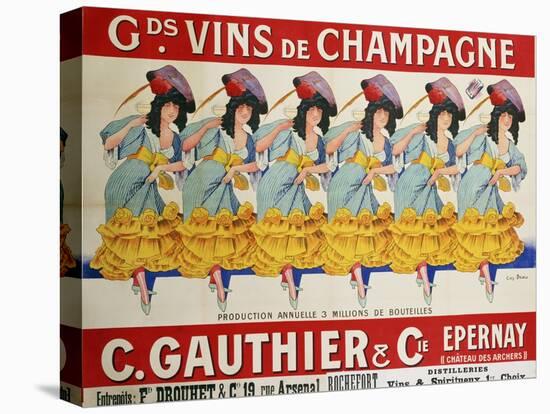 Gds Vins de Champagne, circa 1910-Casimir Brau-Stretched Canvas