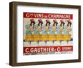 Gds Vins de Champagne, circa 1910-Casimir Brau-Framed Giclee Print