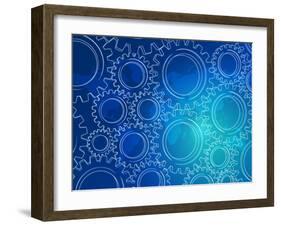 Gear and World-marinini-Framed Art Print