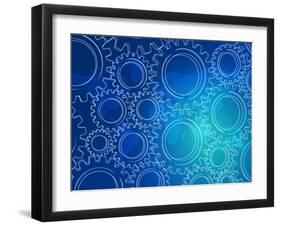 Gear and World-marinini-Framed Art Print