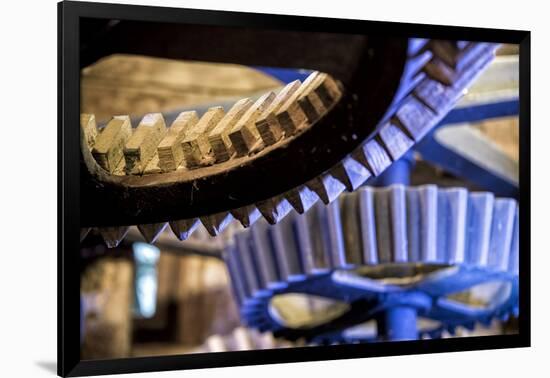 Gear of an Old Water Mill-Bernd Wittelsbach-Framed Photographic Print