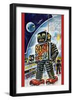 Gear Robot-null-Framed Art Print