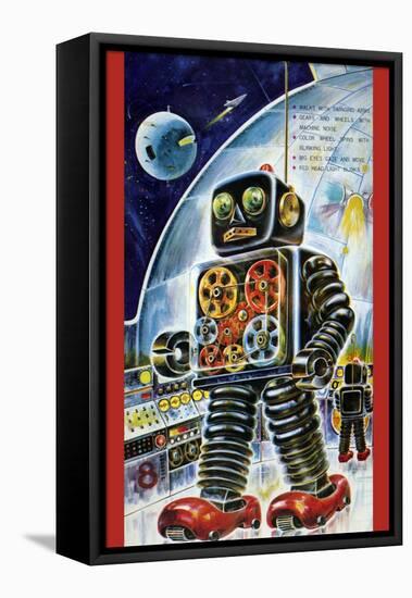 Gear Robot-null-Framed Stretched Canvas