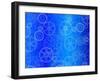 Gear Wheels Blueprint-Eyematrix-Framed Art Print