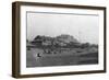 Gearhart Beach, Oregon Beach and Lodge Photograph - Gearhart Beach, OR-Lantern Press-Framed Art Print