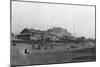 Gearhart Beach, Oregon Beach and Lodge Photograph - Gearhart Beach, OR-Lantern Press-Mounted Art Print