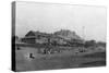 Gearhart Beach, Oregon Beach and Lodge Photograph - Gearhart Beach, OR-Lantern Press-Stretched Canvas