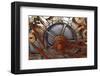 Gears And Pulleys-null-Framed Art Print