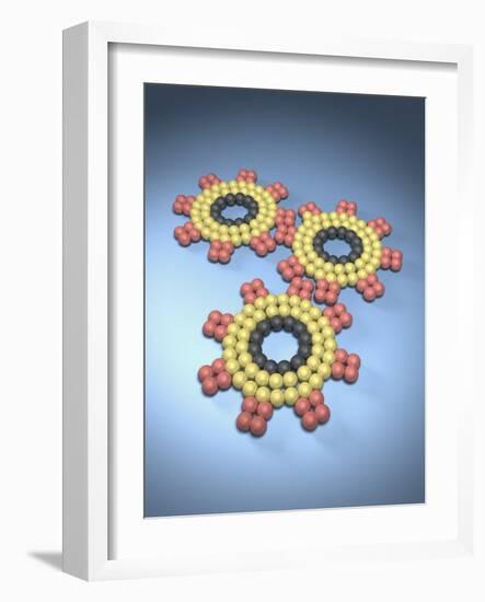 Gears Composed of Molecules-null-Framed Photographic Print