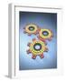 Gears Composed of Molecules-null-Framed Photographic Print