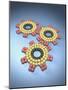 Gears Composed of Molecules-null-Mounted Photographic Print