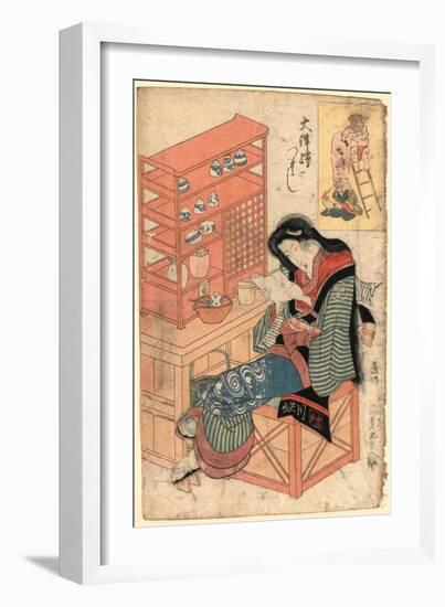 Geb[H]O No Atamazori-Utagawa Toyokuni-Framed Giclee Print