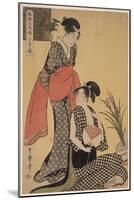 Gebon No Zu (Colour Woodblock Print)-Kitagawa Utamaro-Mounted Giclee Print
