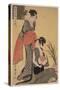 Gebon No Zu (Colour Woodblock Print)-Kitagawa Utamaro-Stretched Canvas