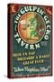 Gecko Tavern - Vintage Sign-Lantern Press-Stretched Canvas