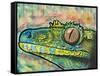 Gecko-Dean Russo-Framed Stretched Canvas