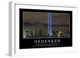 Gedenken: Motivationsposter Mit Inspirierendem Zitat-null-Framed Photographic Print