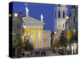 Gedimino Bell Tower and Cathedral, Vilnius, Lithuania-Peter Adams-Stretched Canvas