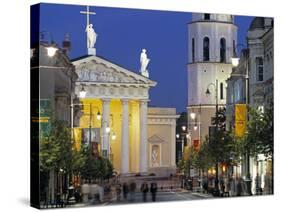 Gedimino Bell Tower and Cathedral, Vilnius, Lithuania-Peter Adams-Stretched Canvas