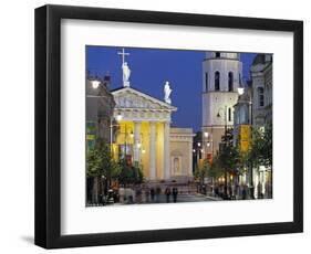 Gedimino Bell Tower and Cathedral, Vilnius, Lithuania-Peter Adams-Framed Photographic Print