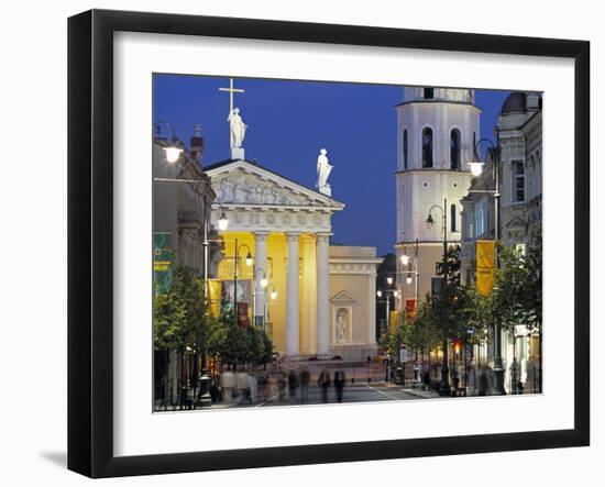 Gedimino Bell Tower and Cathedral, Vilnius, Lithuania-Peter Adams-Framed Photographic Print