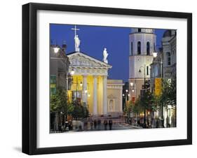 Gedimino Bell Tower and Cathedral, Vilnius, Lithuania-Peter Adams-Framed Photographic Print