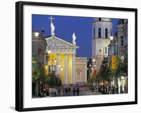 Gedimino Bell Tower and Cathedral, Vilnius, Lithuania-Peter Adams-Framed Photographic Print