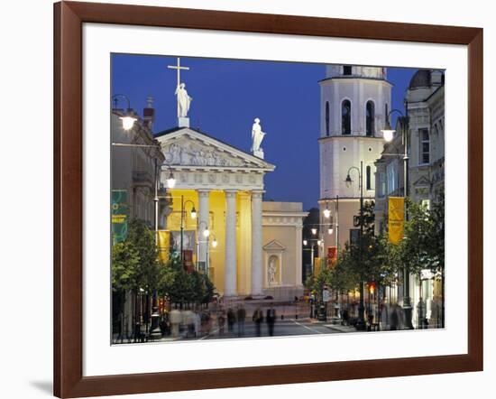 Gedimino Bell Tower and Cathedral, Vilnius, Lithuania-Peter Adams-Framed Photographic Print