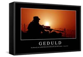 Geduld: Motivationsposter Mit Inspirierendem Zitat-null-Framed Stretched Canvas